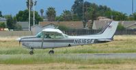 N616SF @ KRHV - A local 1980 Cessna 172RG (Aero Dynamic Aviation, CA) rolling down runway 13L (reverse approach/departure procedures) at Reid Hillview Airport, CA. - by Chris Leipelt