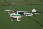 G-BTFK @ EGCS - A2A with BTFK, photo taken from Cessna 120 G-AJJS - by Chris Hall