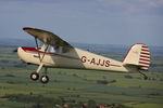G-AJJS @ EGCS - A2A with AJJS, photo taken from G-BTFK Taylorcraft BC-12D Twosome - by Chris Hall