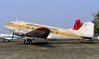 PK-OAZ @ WIIH - Douglas DC-3C-47A-80-DL [19623] (Airfast Indonesia) Jakarta-Halim Perdanakusuma Int~PK 25/10/2006 - by Ray Barber