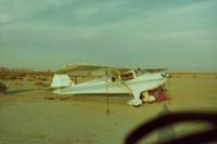 N43961 - 961 doing an over night  on El Mirage dry lake in the Mojave Desert. - by S B J