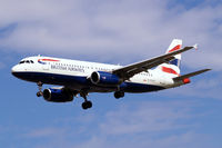 G-EUUF @ EGLL - Airbus A320-232 [1814] (British Airways) Heathrow~G 01/09/2006. On finals 27L. - by Ray Barber