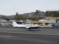 N34EE @ SZP - 1966 Piper PA-30 TWIN COMANCHE, two Lycoming IO-320s 160 Hp each, six-seat version, taxi - by Doug Robertson