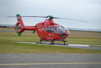 G-WASS @ EGCK - Wales Air Ambulance Eurocopter G-WASS at Caernarfon, Wales. - by David Burrell