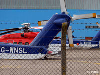 G-WNSL @ EGPD - Two sisters at Aberdeen Airport, Scotland EGPD - by Clive Pattle