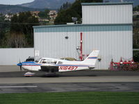 N16497 @ SZP - 1973 Piper PA-28-235 CHEROKEE CHARGER, Lycoming O-540-D4B5 235 Hp, taxi - by Doug Robertson