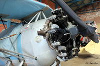 G-MOSA @ EGCB - Close up of its radial engine, hangared at Barton EGCB, Manchester - by Clive Pattle
