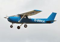 G-BBKA @ EGFH - Resident Reims/Cessna F150L operated by Cambrian Flying Club. - by Roger Winser