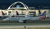 N124AA @ KLAX - American Airlines, seen here at Los Angeles Int'l(KLAX) shortly after arrival - by A. Gendorf