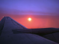 ZK-NGJ - Colourful sunrise on our way from Auckland to Wellington - by Micha Lueck
