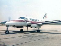N8084R @ KSQI - Britt Airlines/Allegheny Commuter Beech 99 on the Noon arrival from OHare. Subbed for a Britt Airways Beech 99. Shot in early July 1979. - by AccessAir