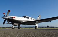 N476WA @ KRHV - BDQ PROPERTIES LLC (PLACERVILLE, CA) 2011 Piper Meridian parked at transient parking at Reid Hillview Airport, CA. - by Chris Leipelt