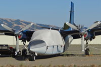 N690RP @ KRHV - A local 1978 Aero Commander 690B JetProp getting swallowed by weeds at the south tie downs at Reid Hillview Airport, CA. - by Chris Leipelt