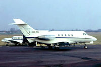 G-BAZB @ EGBJ - Hawker-Siddeley 125/400B [25252] (Shorts) Staverton~G 22/02/1978. From a slide. - by Ray Barber