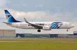 SU-GED @ EHAM - Egyptair B738 over the runway and about to land. - by FerryPNL
