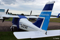 G-OTAY @ EGPN - Parked up at it's Tayside Aviation base displaying it's new colour scheme at Dundee Riverside EGPN - by Clive Pattle