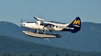 C-FHAJ @ CYHC - Harbour Air #314 early evening departure from Coal Harbour. - by M.L. Jacobs