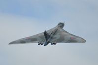 G-VLCN - Off airport. Ex-RAF Vulcan XH558 displaying on the first day of the Wales National Airshow held over Swansea Bay. - by Roger Winser