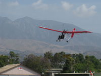UNKNOWN @ SZP - Unknown Unregistered Ultralight on final for Rwy 22 - by Doug Robertson