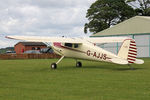 G-AJJS @ X5FB - Cessna 120 at Fishburn Airfield UK, June 27th 2015. - by Malcolm Clarke