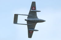 HB-RVN @ LFSX - Vampire flypast at Luxeuil Air base, France (Air meeting 2015). - by Van Propeller