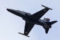 ZK028 @ EGVA - Hawk T2, coded S, RAF Valley based, 4(R) Sqn 4 FTS, seen overflying the domwstic site at RAF Fairford.