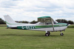 G-BEZV @ X5FB - Reims F172M at Fishburn Airfield, June 29th 2015. - by Malcolm Clarke