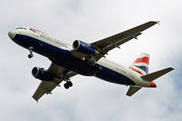 G-EUUW @ EGLL - Airbus A320-232 [3499] (British Airways) Home~G 22/08/2009. On approach 27R with white nose . - by Ray Barber