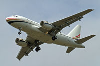 VQ-BDD @ EGLL - Airbus A318-112CJ Elite [3751] (Royal Flight of Jordan) Home~G 04/07/2010. On approach 27R. - by Ray Barber