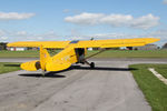 G-ASPS @ EGBR - Piper J3C-90 at The Real Aeroplane Club's Auster Fly-In, Breighton Airfield, May 4th 2015. - by Malcolm Clarke