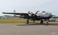 N747AF @ LAL - B-25J Mitchell in Russian lend lease colors