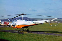 G-BHAX @ EGKA - Enstrom F28C-2 [486] (Flairair) Shoreham~G  09/09/1979. From a slide. - by Ray Barber