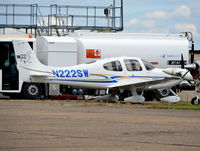 N222SW @ EGTF - Cirrus SR22 at Fairoaks. - by moxy