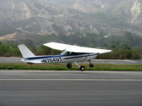 N704UT @ SZP - 1976 Cessna 150M, Continental O-200 100 Hp, landing Rwy 22 - by Doug Robertson