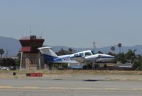 N25B @ KRHV - A transient 1978 Beechcraft Duchess departing runway 31R at Reid Hillview Airport, CA. - by Chris Leipelt