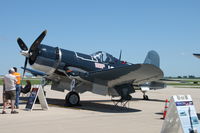 N451FG @ KCID - Parked for display - by Glenn E. Chatfield