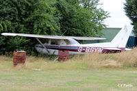 G-BSYW @ EGSP - Dumped and discarded at Sibson EGSP - by Clive Pattle