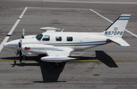 N970PS @ KVGT - Huron, SD-based 1979 PA-31T on transient ramp @ North Las Vegas Airport, NV - by Steve Nation