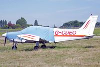 G-CDEO @ EGMC - Cherokee, London Southend Airport based, previously N9568N, HB-OQE, seen parked up. - by Derek Flewin
