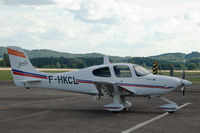 F-HKCL @ LFSX - Cirrus SR22 used to train French military pilots, at Luxeuil Air Base. - by Van Propeller