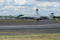 OE-GLY @ EGLF - Learjet 60 landing at fboro air show - by Jetops1