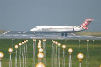 EI-FBM @ LFRB - Boeing 717-200, Lining up prior take off Rwy 25L, Brest-Bretagne Airport (LFRB-BES) - by Yves-Q