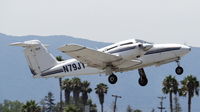 N79JT @ KRHV - Nice Air's 1979 Piper Seminole departing runway 31R at Reid Hillview Airport, CA. - by Chris Leipelt