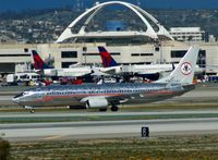 N951AA @ KLAX - American Airlines (Astrojet / Retro livery), seen here shortly after arrival at Los Angeles Int'l(KLAX) - by A. Gendorf