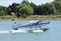 C-GVIX @ YVR - Take off from the Fraser River - by metricbolt