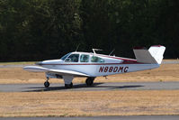 N880MC @ PLU - Beech N35 taxing after landing at Thun Field - by Eric Olsen
