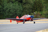 N9801B @ PLU - 1958 Bellanca taxing in for the Cubs and Classics event at Thun Field. - by Eric Olsen