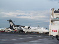 ZK-MVG @ NZAA - Finally caught up with latest ATR to join Air NZ fleet. - by magnaman