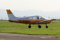 G-BNOM @ EGPN - Taxying for departure from Dundee Riverside airport EGPN - by Clive Pattle