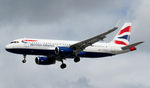 G-EUYP @ EGLL - British Airways A320- 232 landing runway 27L - by Mike stanners